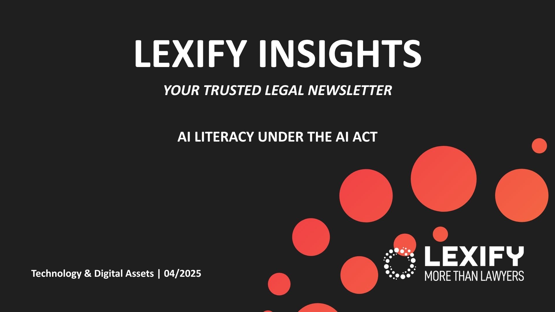 AI Literacy under AI Act